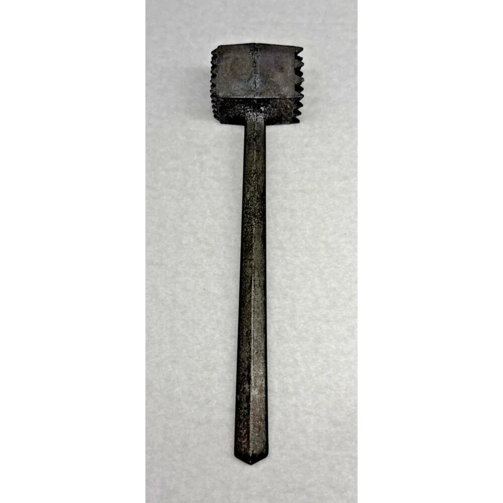 Cast Aluminum Meat Tenderizer Ice Crusher Mallet Hammer Kitchen Tool Vintage